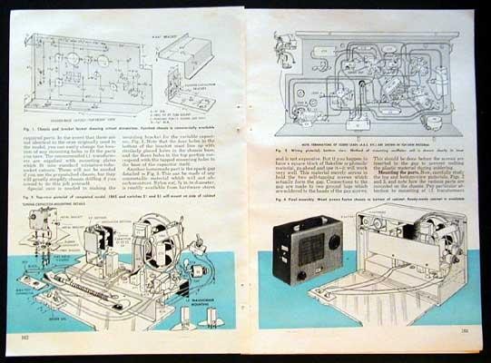 Combo Portable Geiger Counter & Radio 1957 How-To build PLANS