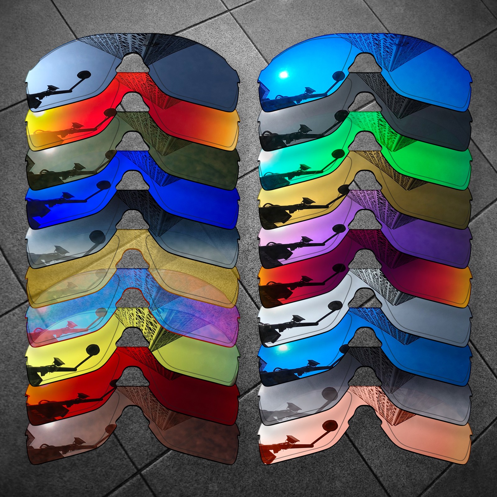 TheoCraft Polarized Replacement Lenses for-Oakley EVZero Pitch OO9383