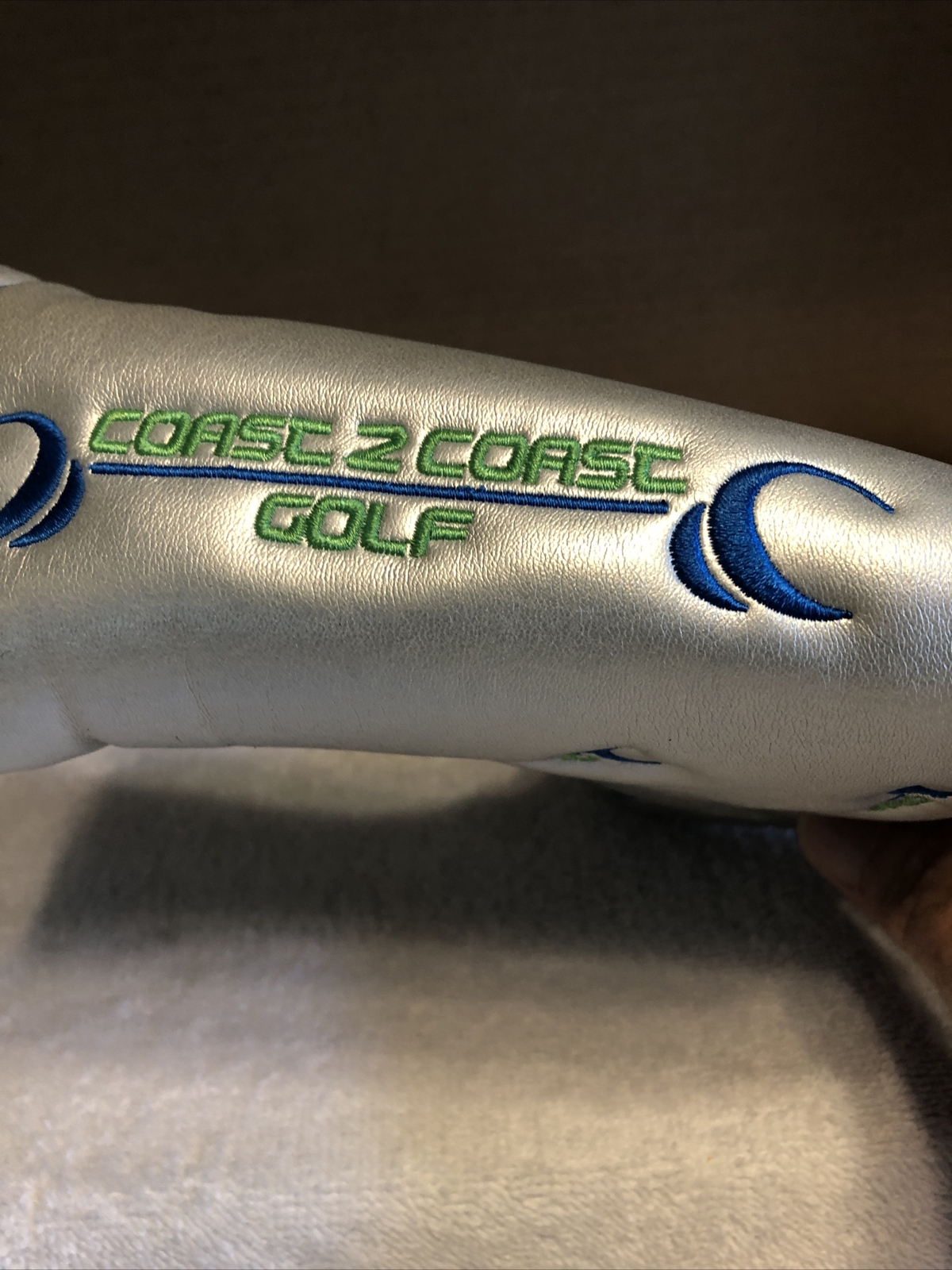 Silver coast 2 coast golf blade putter cover