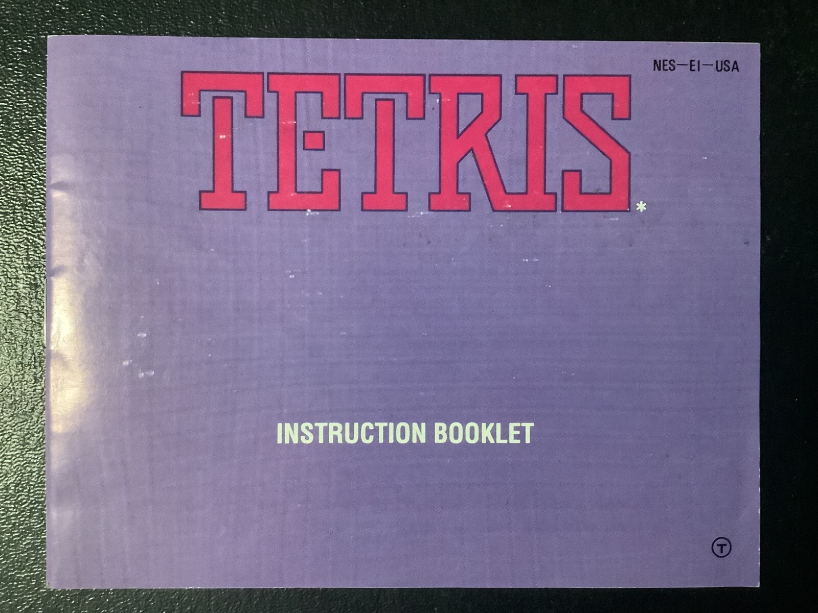 Tetris NES Nintendo Instruction Manual Only - Good Shape