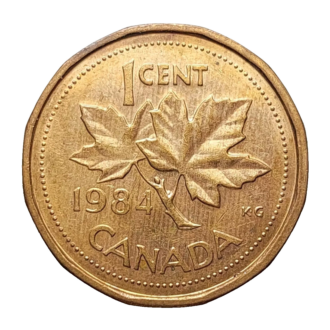 Canada 1 Cent 1984 Bronze Coin Elizabeth II Z154
