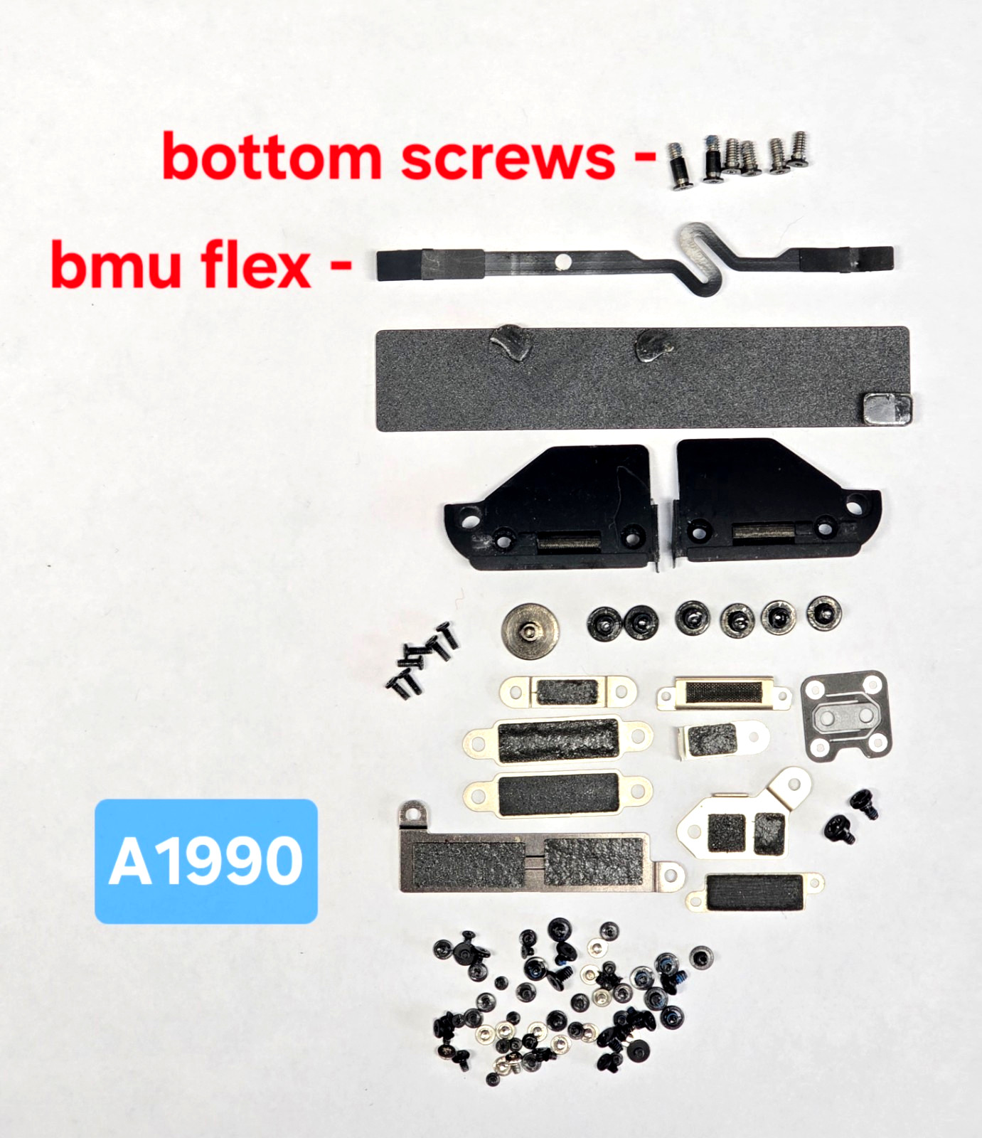 Genuine MacBook Pro A1990 15" 2019/18 OEM Screw Set Screws / As pictured