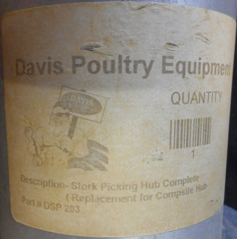 DAVIS POULTRY EQUIPMENT, STORK PICKING HUB, DSP203