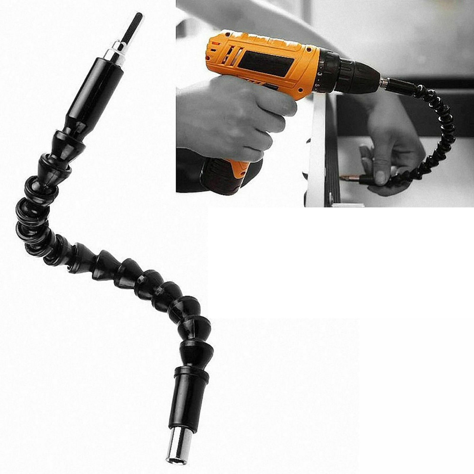 2X Extension Screwdriver Drill Bit Flexible Shaft Holder Tool Attachment