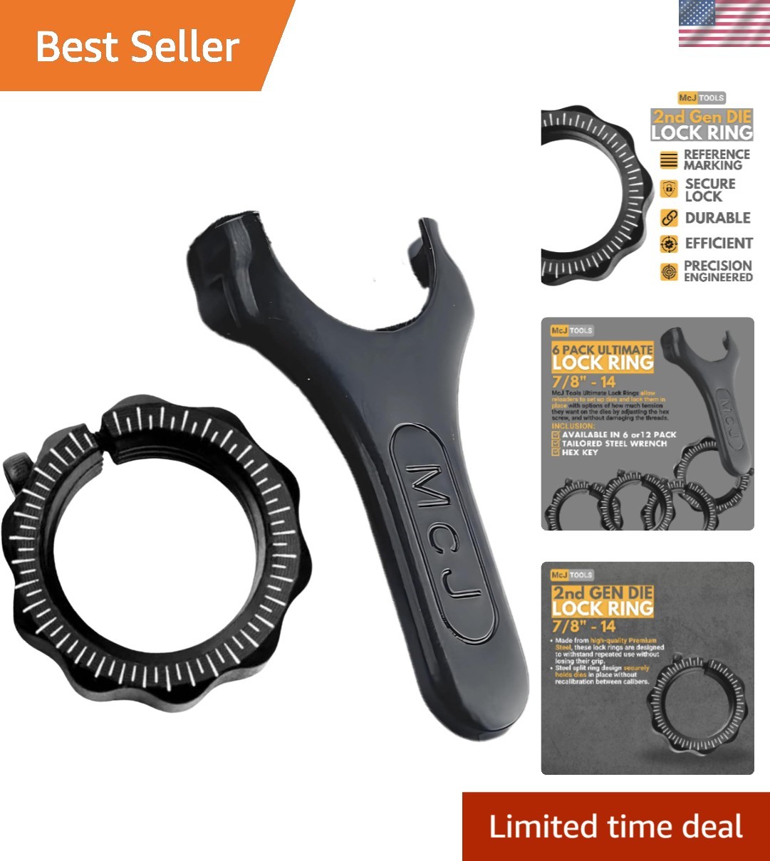 Reloading Die Lock Rings 2nd Gen 12pack