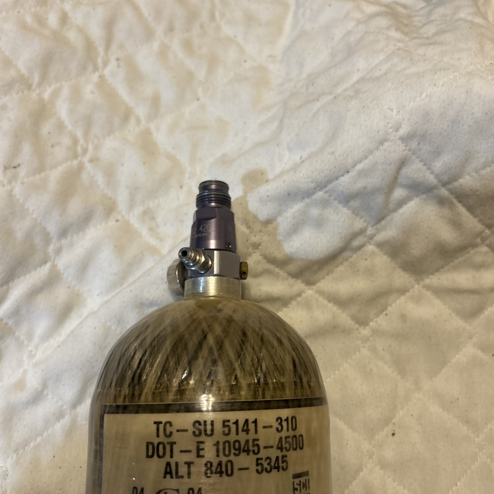 Paintball Tank 4500 PSI Structural Composite Industries DOT-E 10945-4500