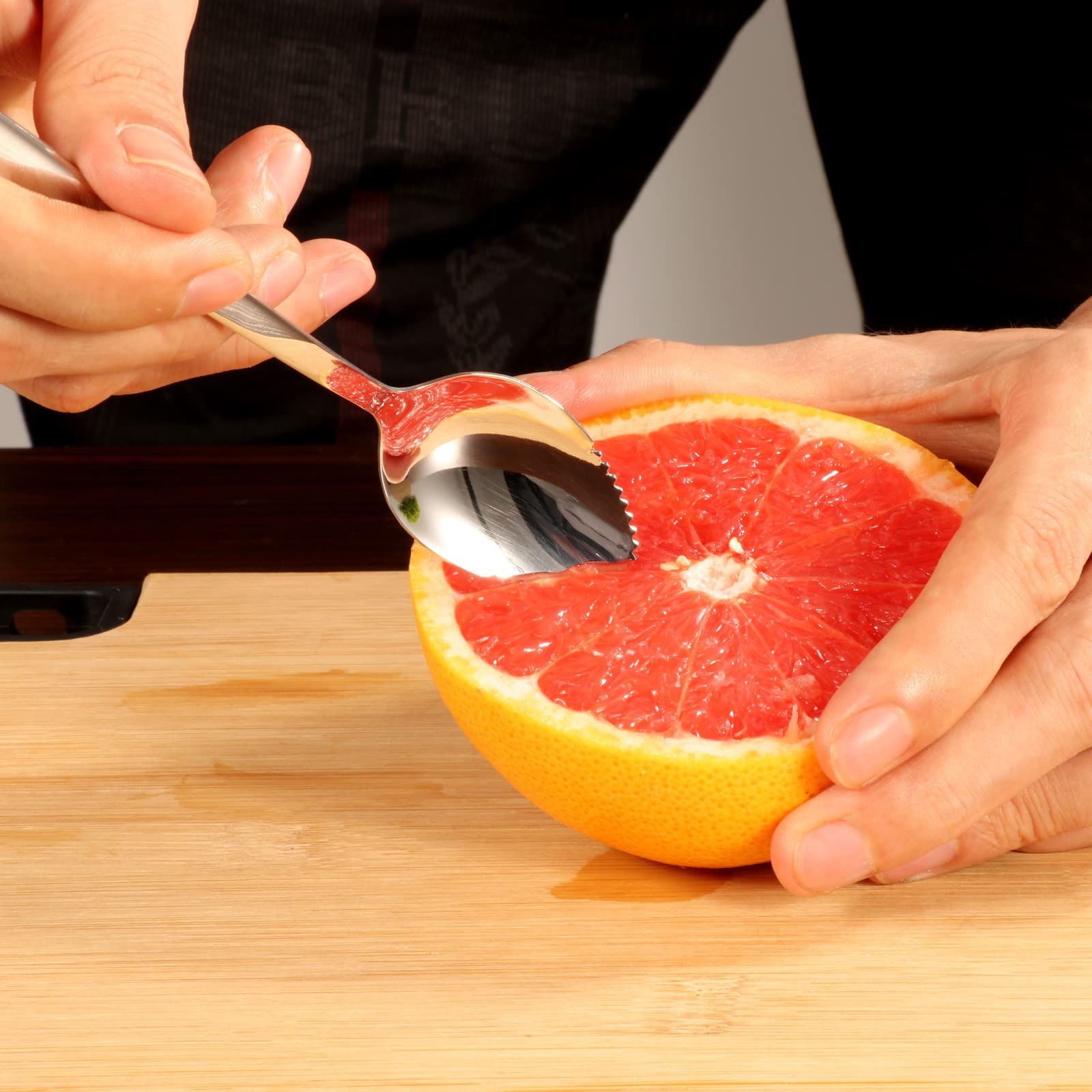 5 PCS Grapefruit Spoons, Stainless Steel Spoon 5 Pcs, Silver