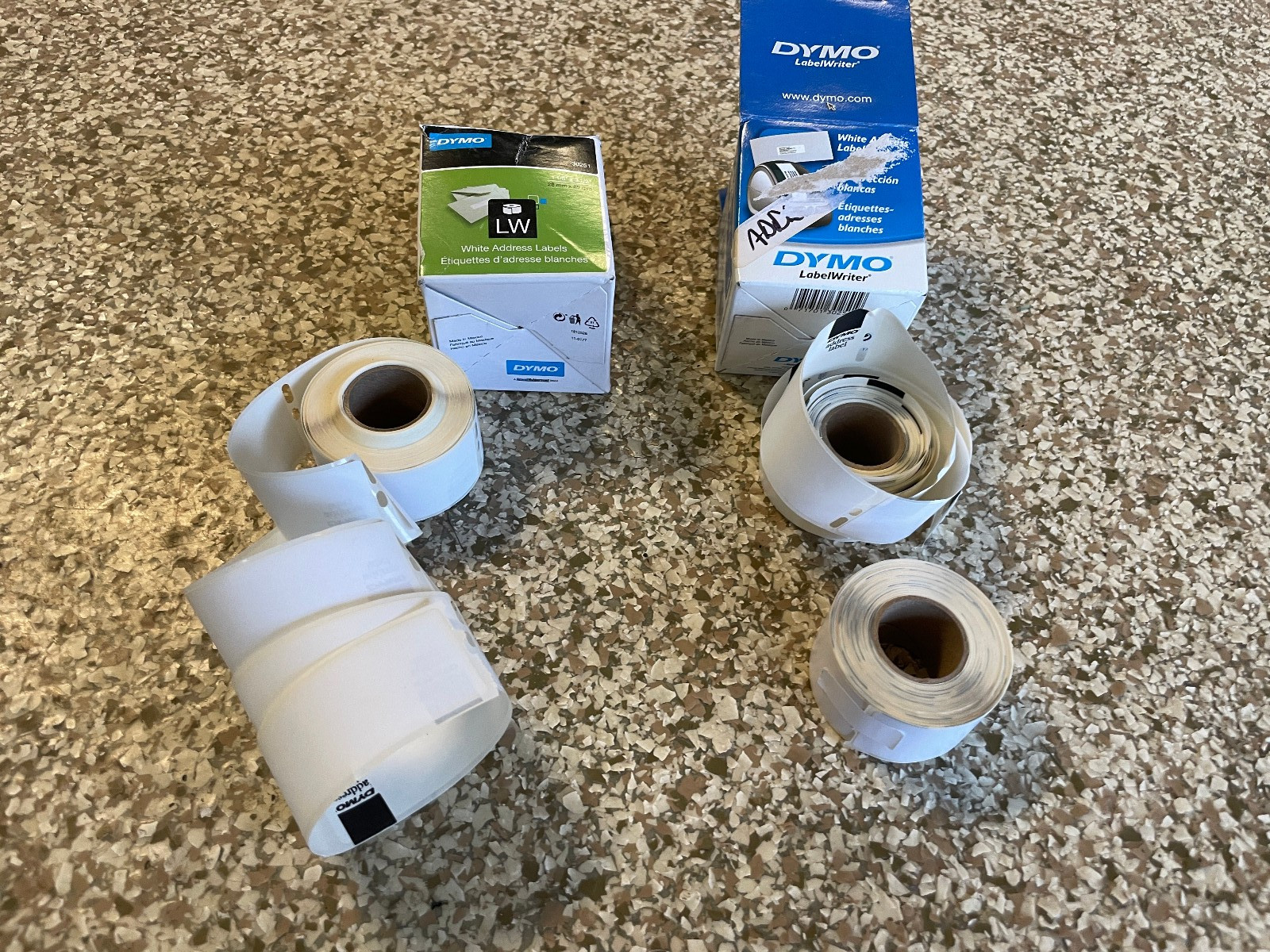 DYMO Label Writer White Address Labels #30251 (2x Rolls 130 Labels + 1 Partial )