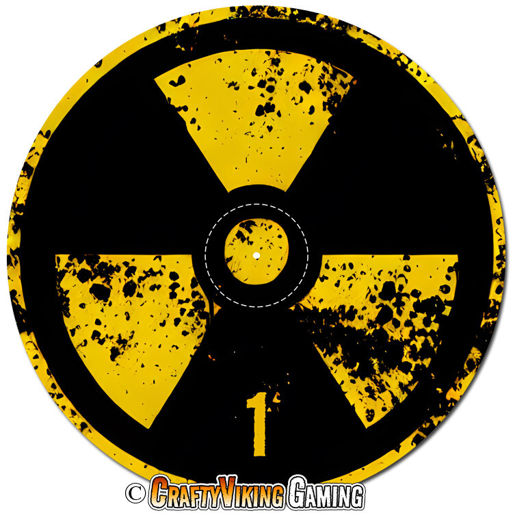 Objective Markers 7.57" NUCLEAR FALLOUT For Warhammer 40K Age of Sigmar Neoprene