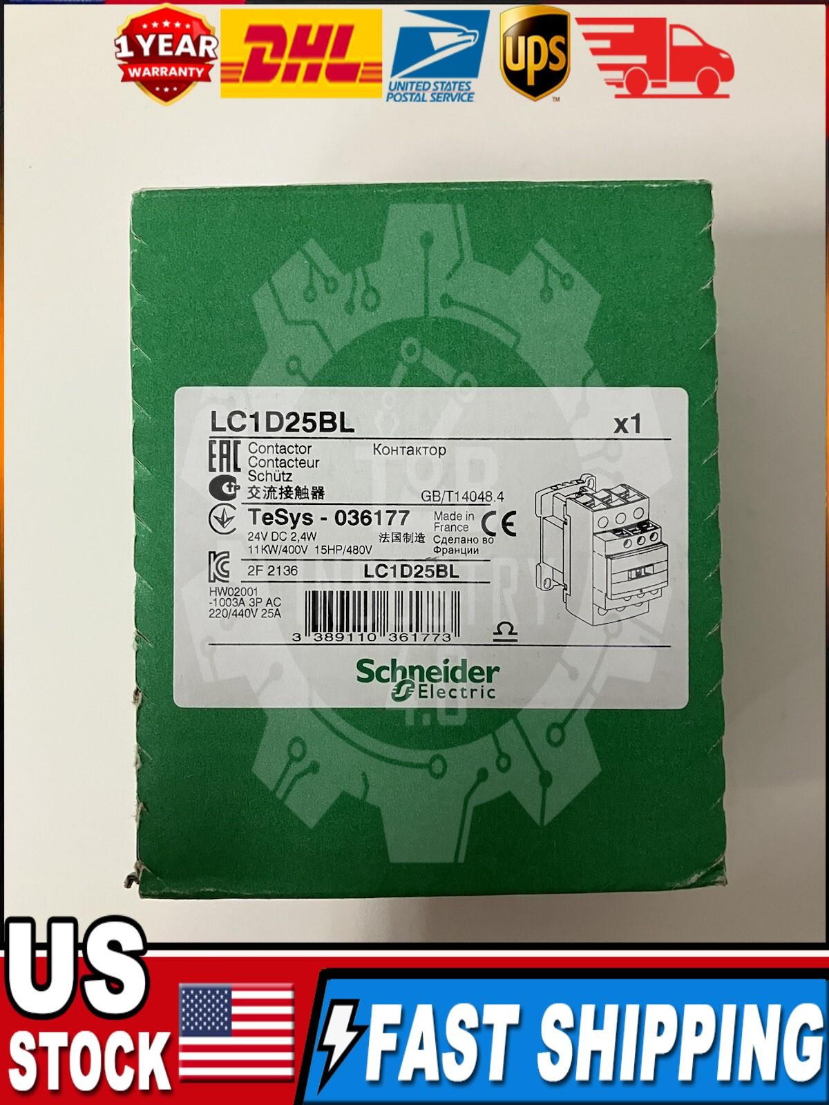 cutter electric LC1D25BL contactor 11 KW contactor new Schneider