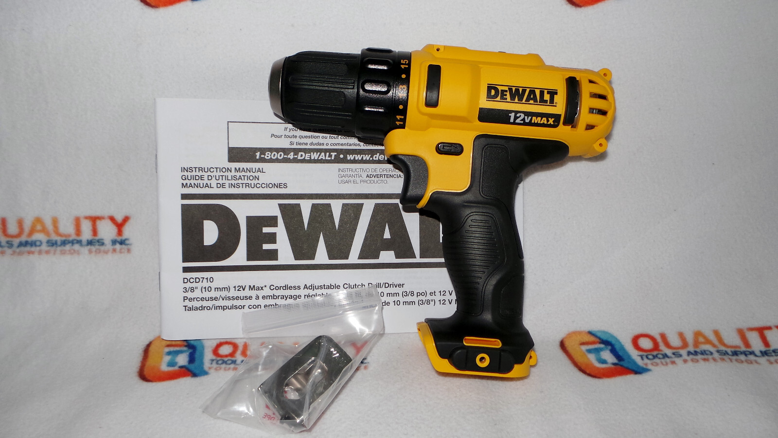 New Dewalt DCD710 12V Max Lithium-Ion 3/8" Drill/Driver - Bare Tool