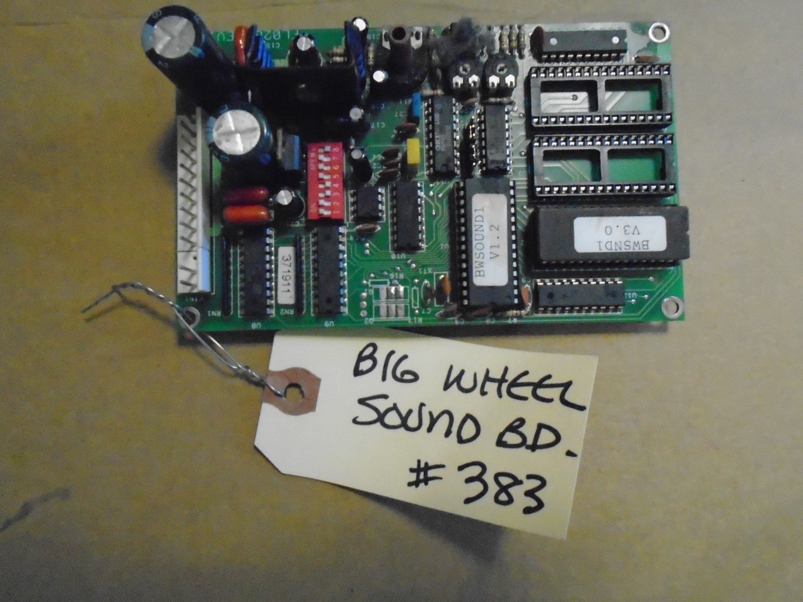 COASTAL BIG WHEEL Arcade Game Sound Board #FL0265 (383)
