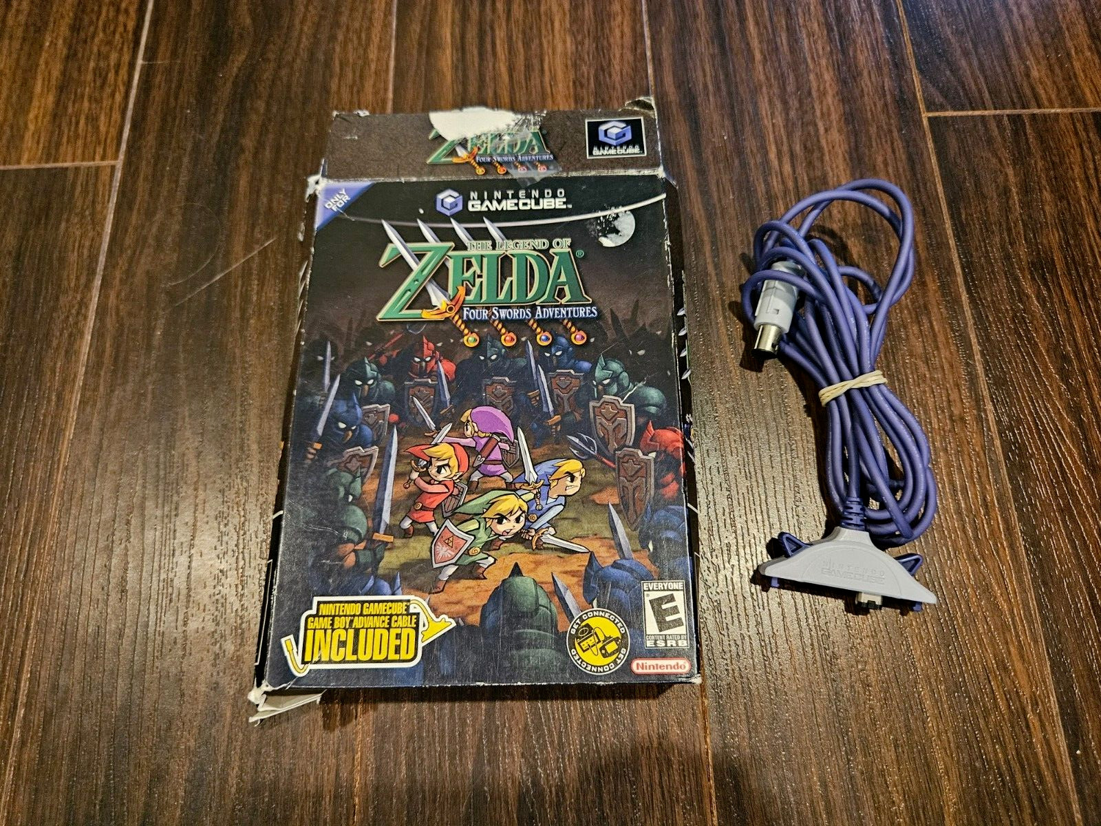 The Legend of Zelda: Four Swords Adventures Big Box + Link Cable ( *NO GAME!* )