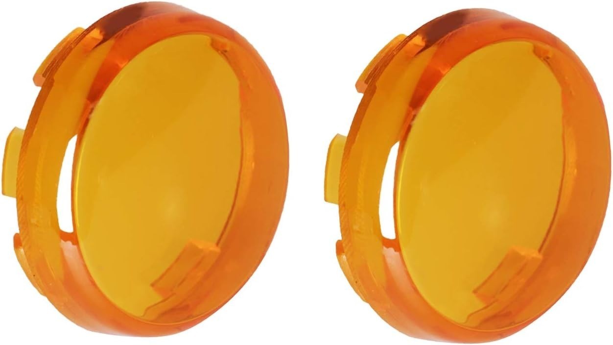 Turn Signal Lights Lens Cover Compatible with Harley Dyna Fatboy Softail Road Gl