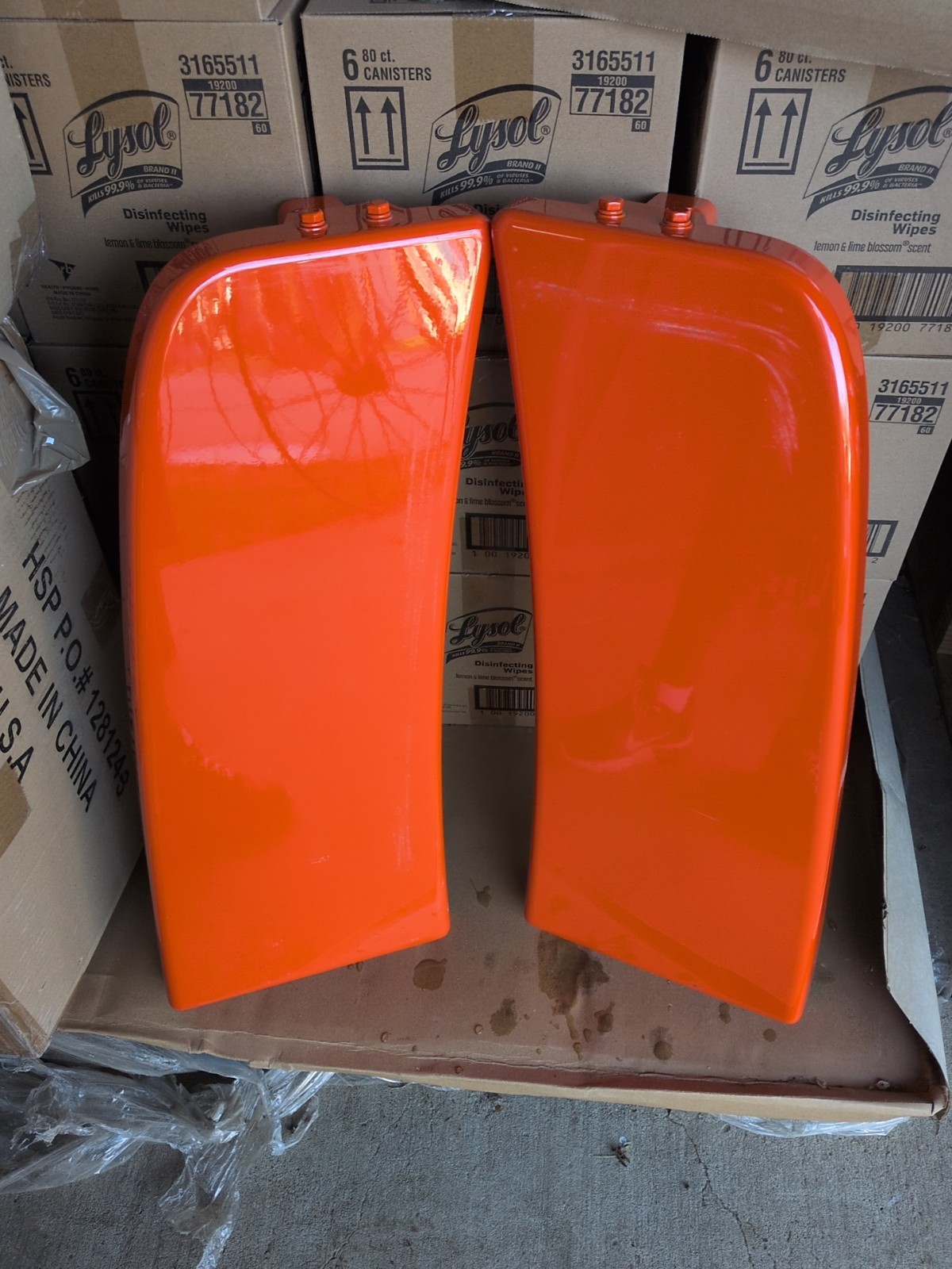 Peterbilt 389 Cowls Pair Fleet Orange