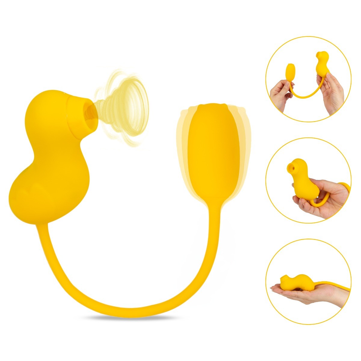 Vibrating Sucking Duck Clit G-spot Egg Bullet Vibrator Stimulator Sex Toys