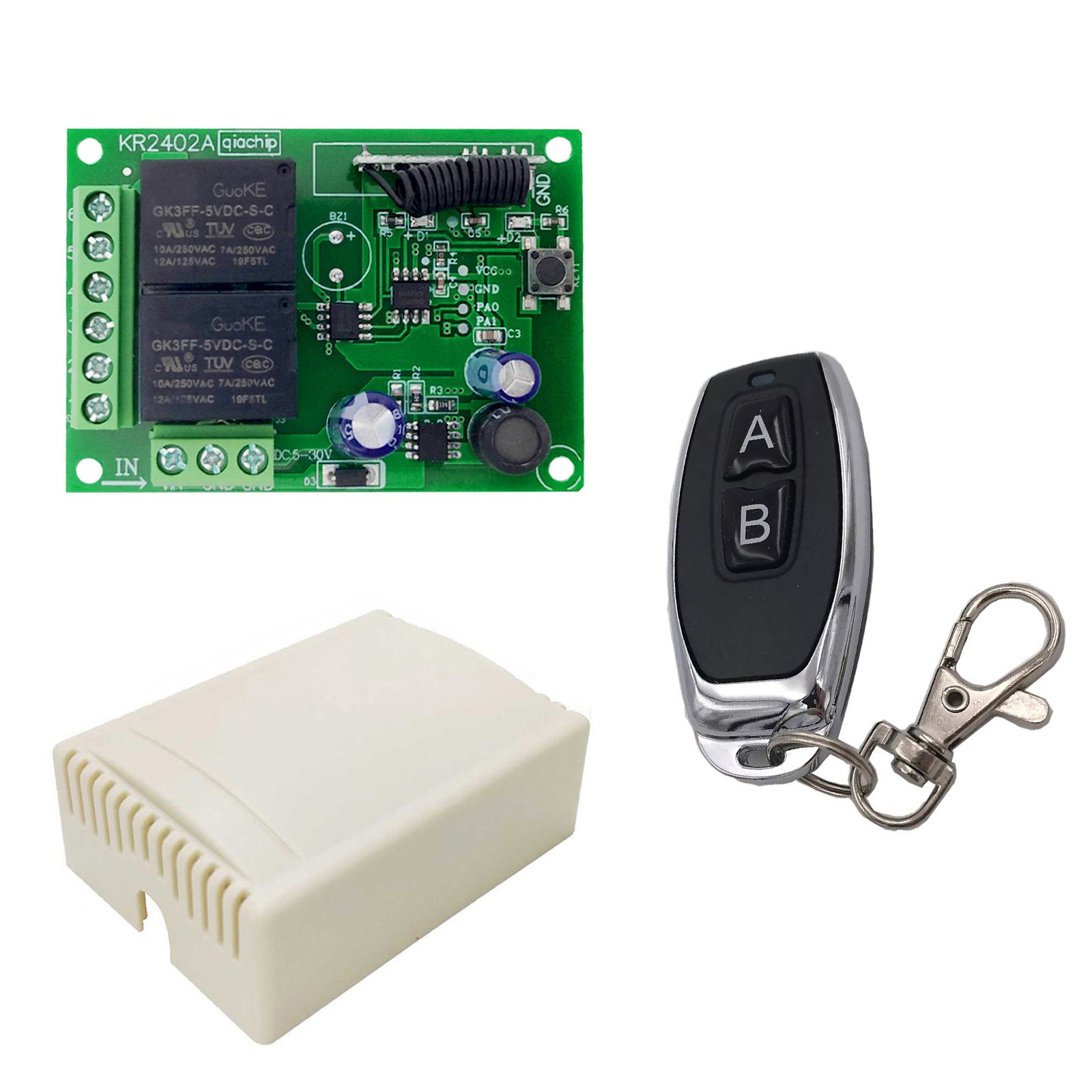 New Wireless Remote Control  Dc 5v~30v Relay Transmitter 433mhz Universal