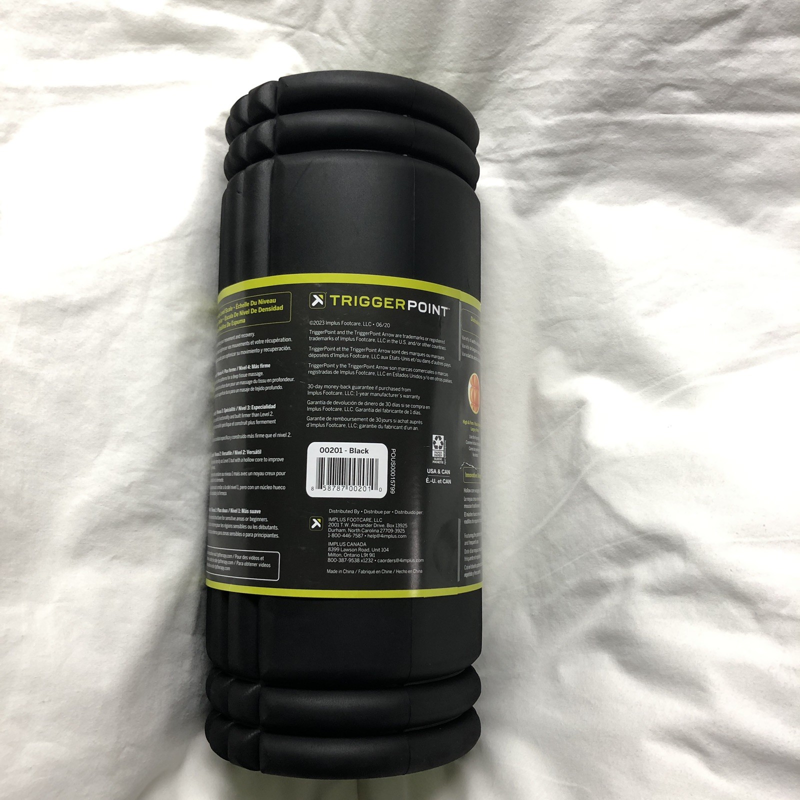 Trigger Point Performance GRID 00201 Level 2 Black Foam Roller TPT-GRDBW NEW