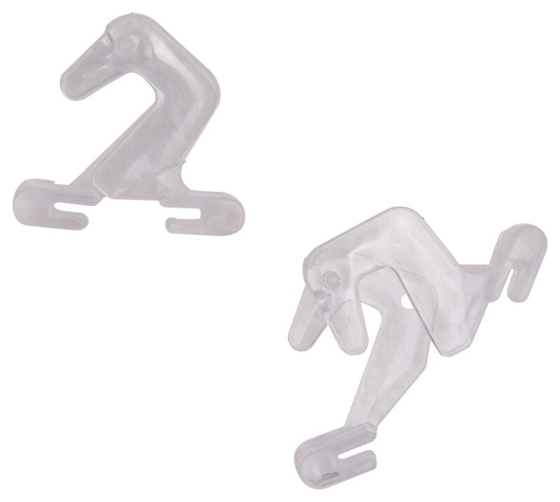 NEW PROSOURCE GB72733-PS PACK 2 CLEAR SUSPENDED CEILING TRACK HOOKS 4034336