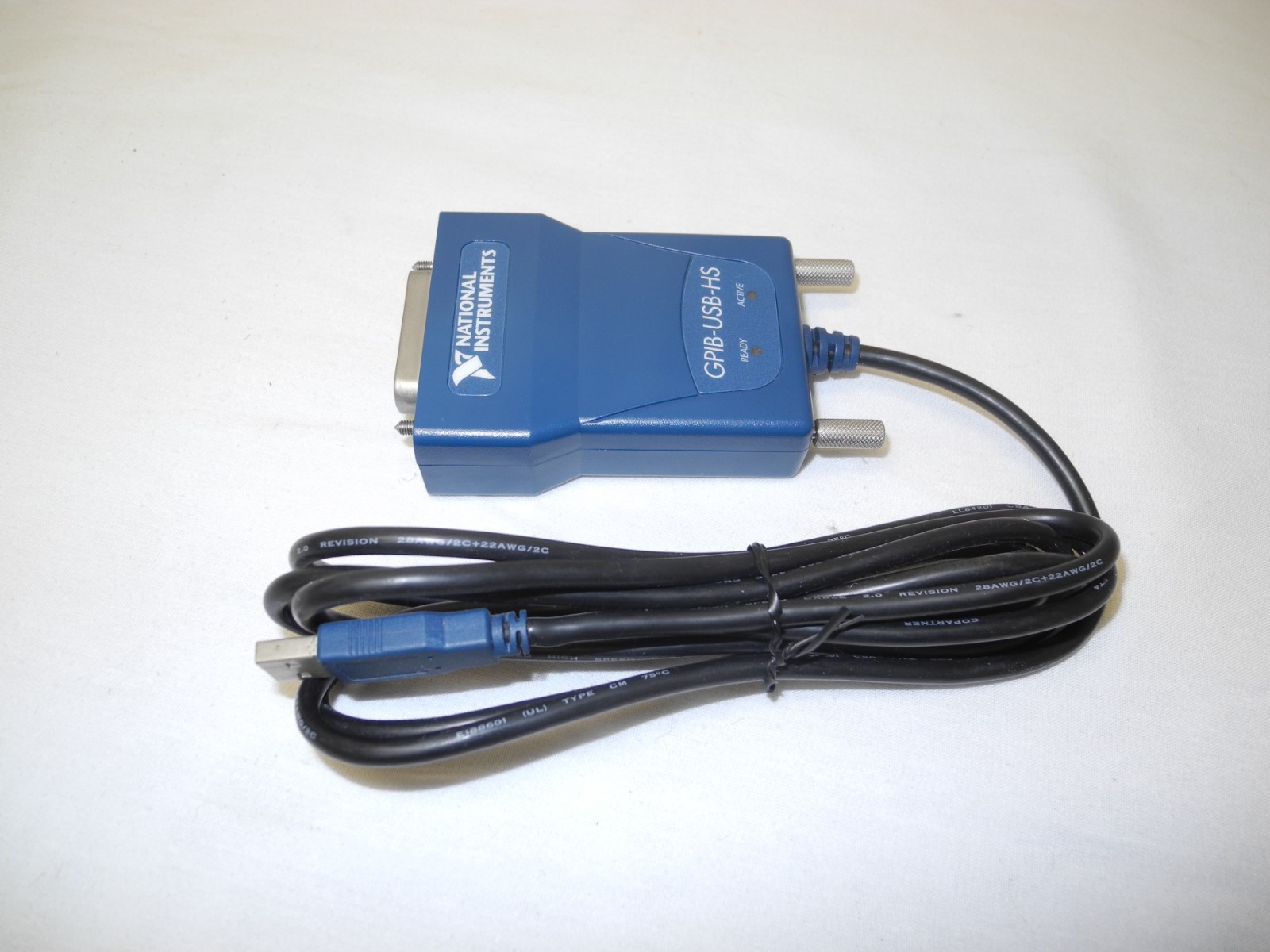 NATIONAL INSTRUMENTS GPIB-USB-HS IEEE 48 INTERFACE ADAPTER P/N:187965H-01L