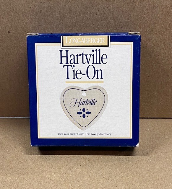 Longaberger, Hartville Tie-On, Original Box, Tie-On and Ribbon, Accessory, 1996