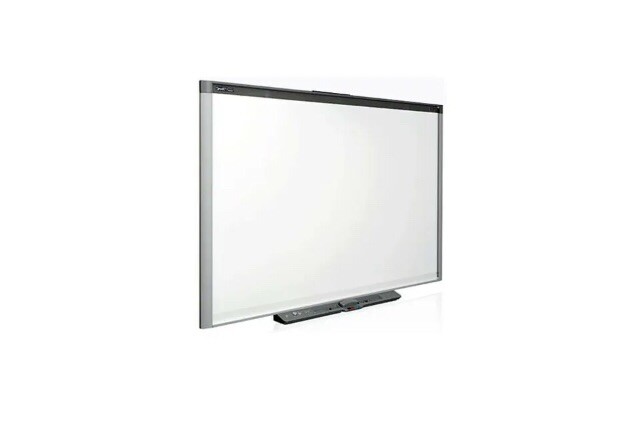 SMART Board 800 DVit SBX885 87" Interactive Whiteboard + Two Speakers Dock Plugs