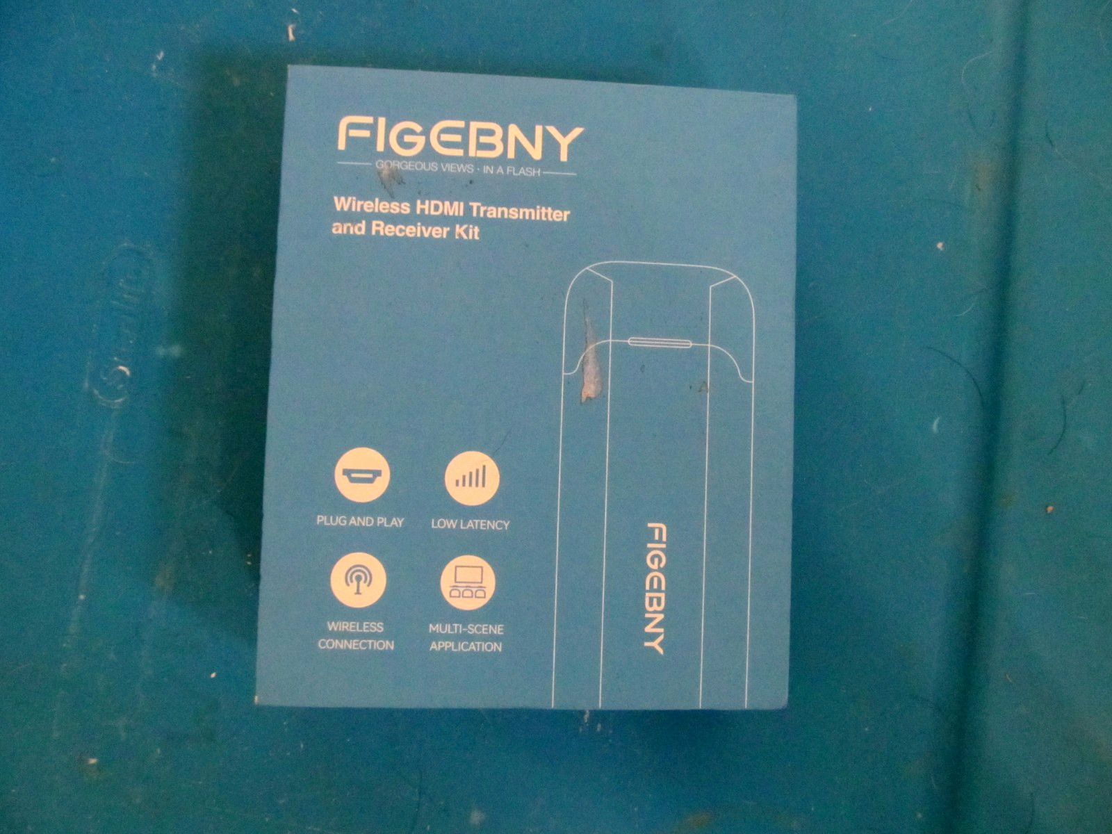 Wireless HDMI Transmitter and Receiver 4K FIGEBNY Wireless HDMI Extender
