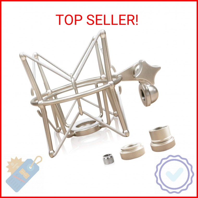 Boseen Spider Microphone Shock Mount Mic Holder - Anti Vibration Metal Spider Sh