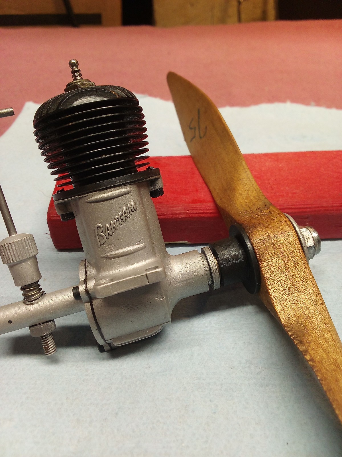 Vintage Bantam Model Airplane Engine From The 40's