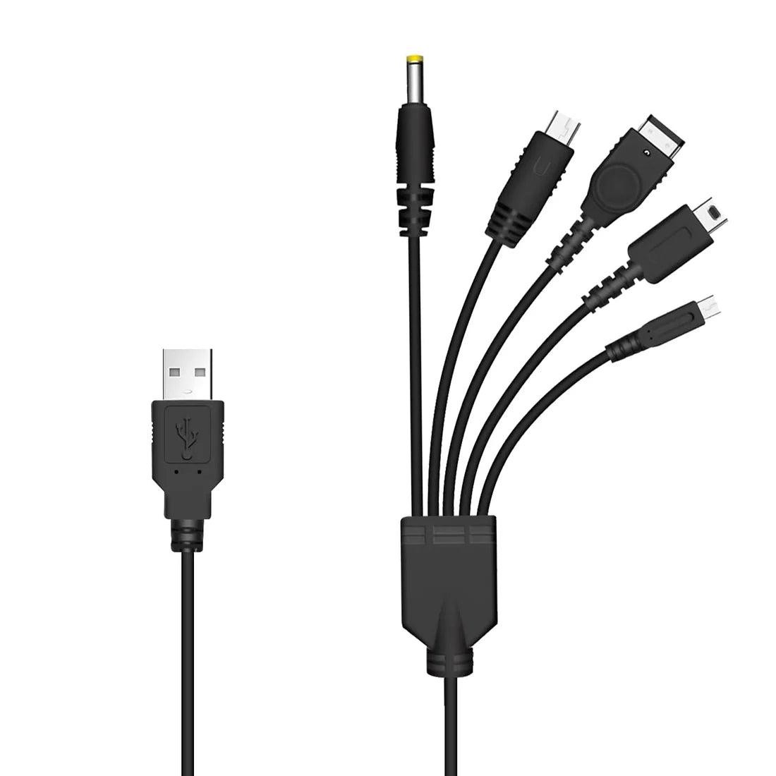 USB Charger Power Cable for Nintendo GBA SP DS 3DS 2DS Wii U GamePad Sony PSP