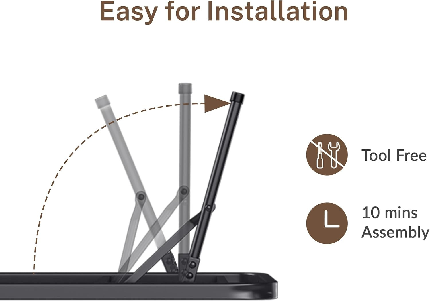 18 Inch Full Metal Bed Frame Folding Bed Frame Tool-Free Assembly Mattress Found