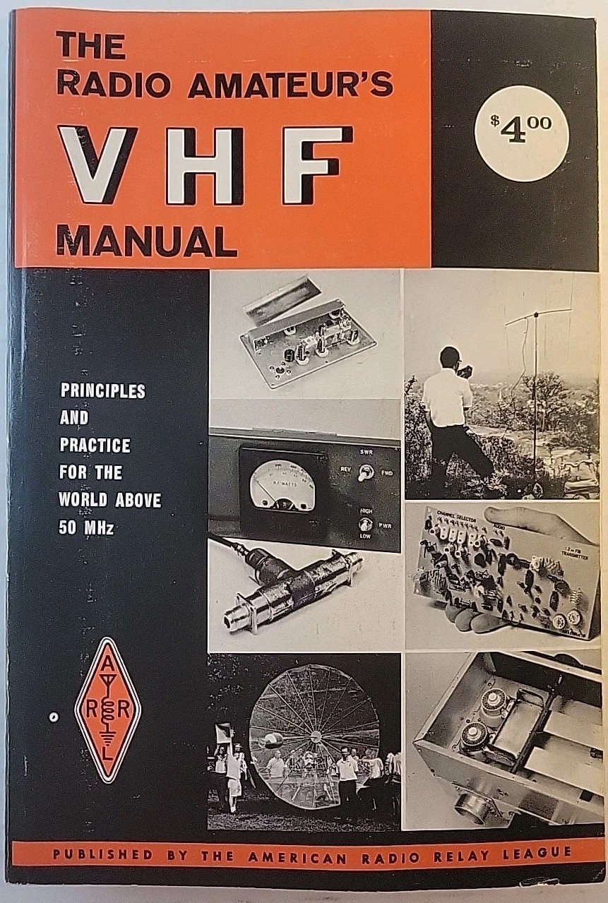 The Radio Amateur's VHF Manual 1972 American Radio Relay League Book FREE SHIP