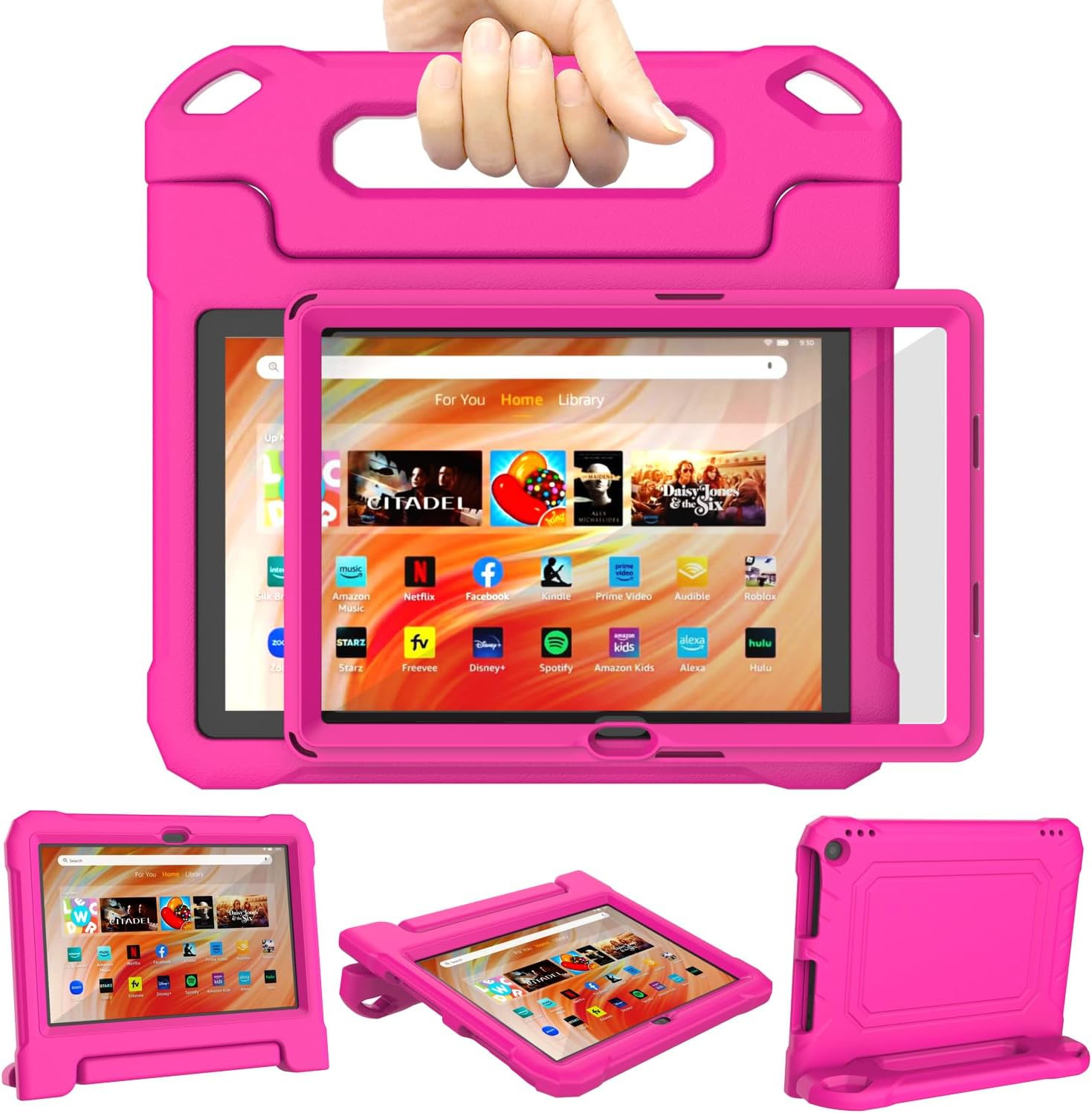 DJ&RPPQ Kids Case for 10Inch Tablet,(Compatible 13Th/11Th Genereation),Case