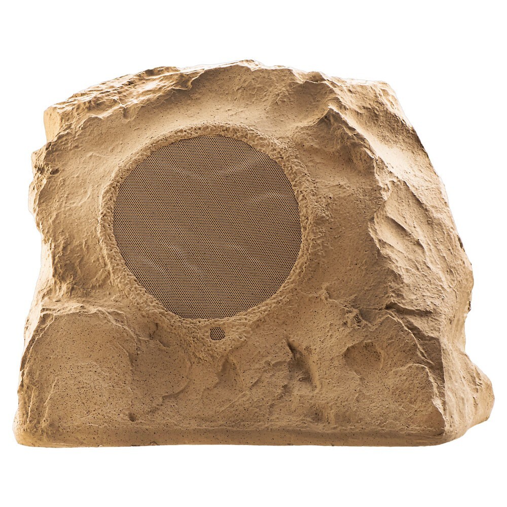 200W 8" Outdoor Rock Speaker Single - All-Weather Audio for Backyard, RS850Brown