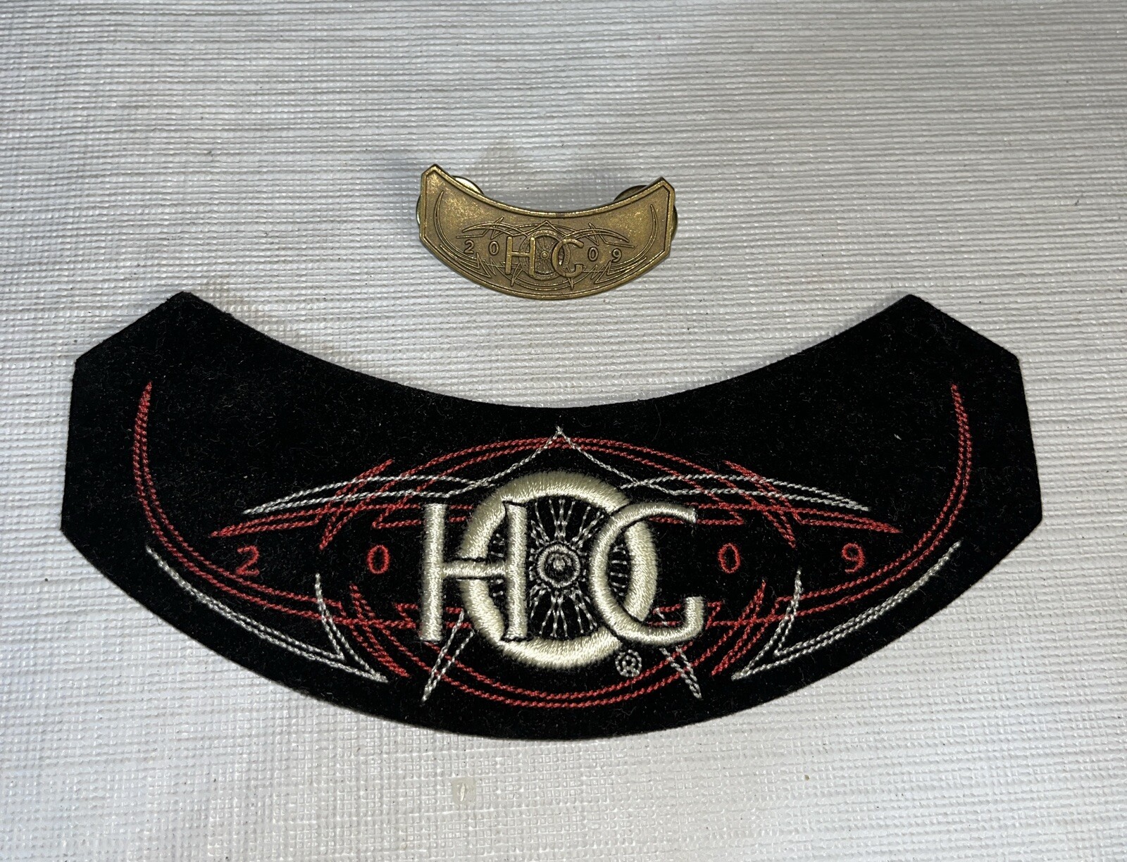 Harley Davidson HOG Motorcycle Patch and Pin 2009