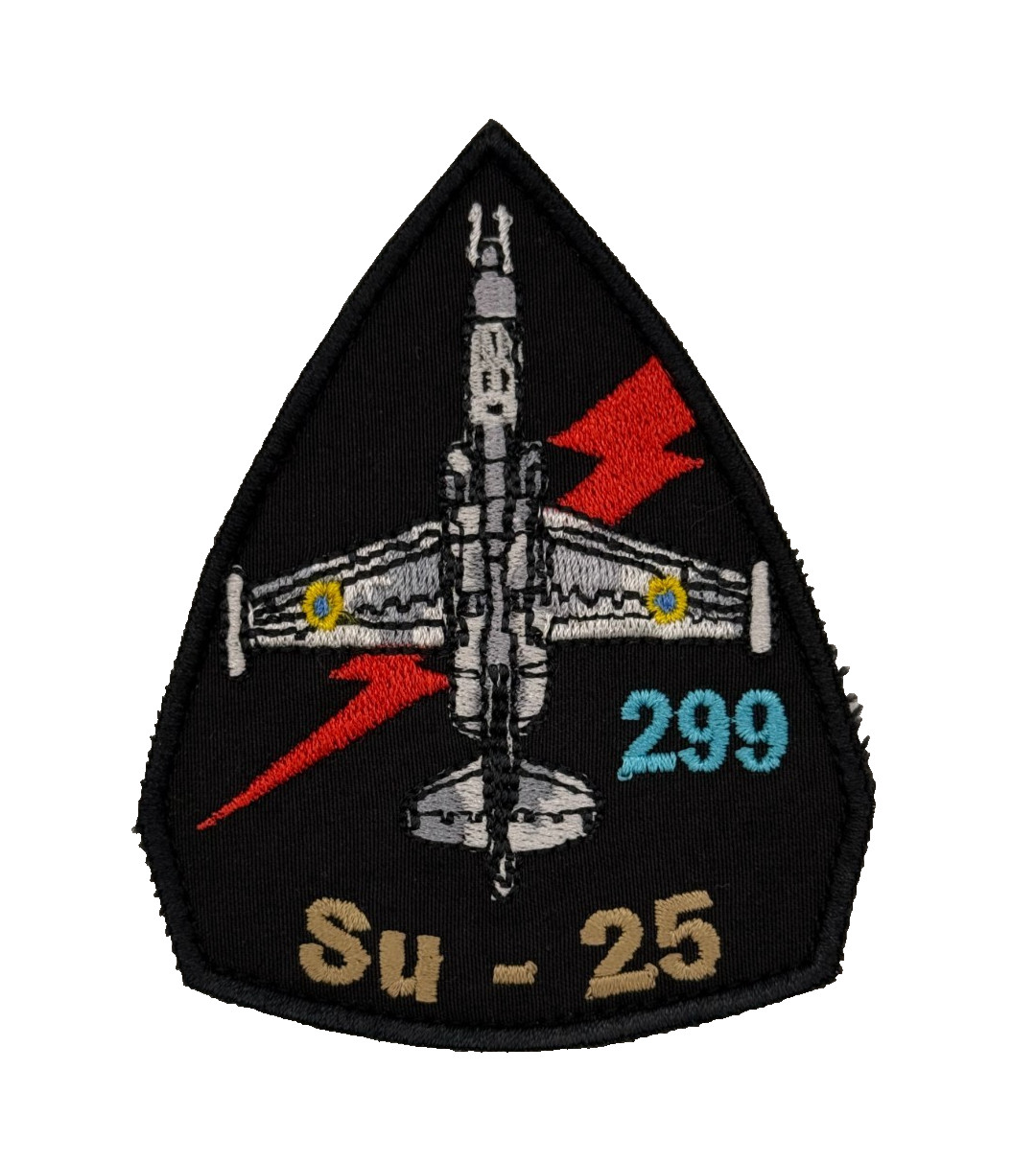 Ukrainian Air Force 299th Brigade Sleeve Patch Su-25 Aircraft Jet Badge
