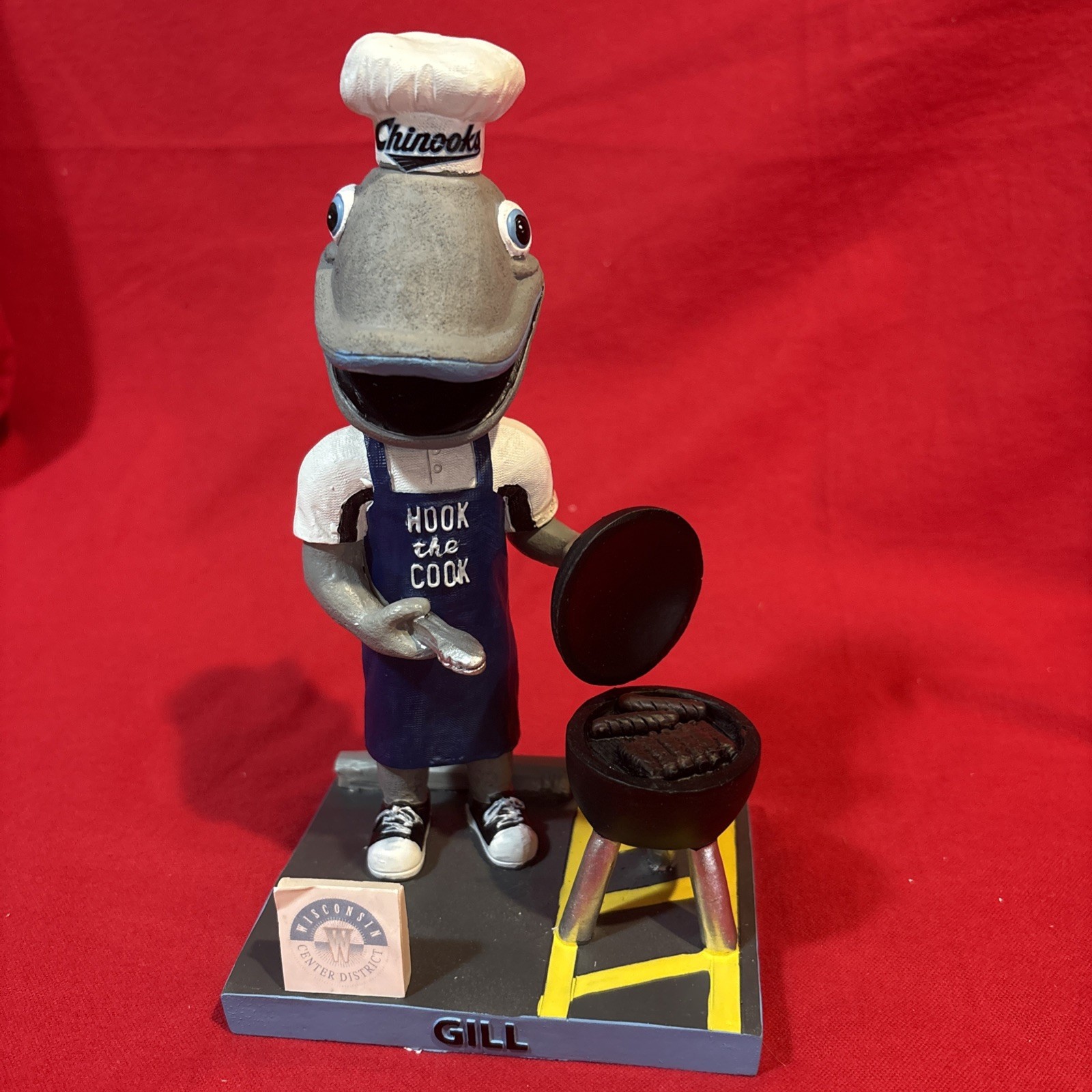 Lakeshore Chinooks “Gill Hook The Cook” Bobblehead New In Box 2017
