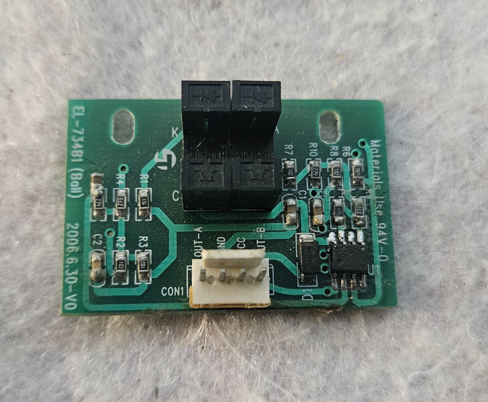 Arcade Trackballl SENSOR EL-734B1 2006.6.30-VO