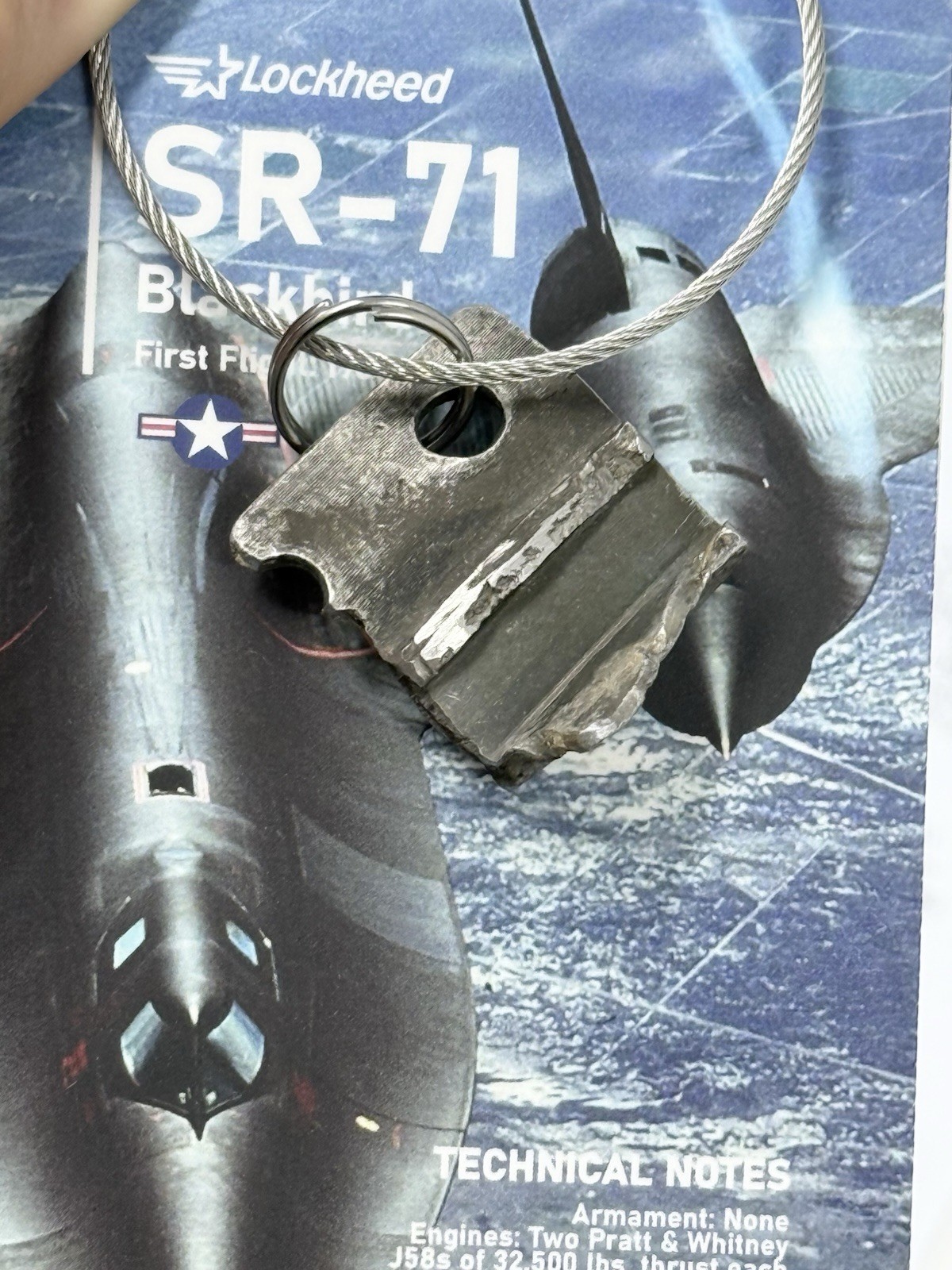 SR-71 Blackbird Aircraft Tag