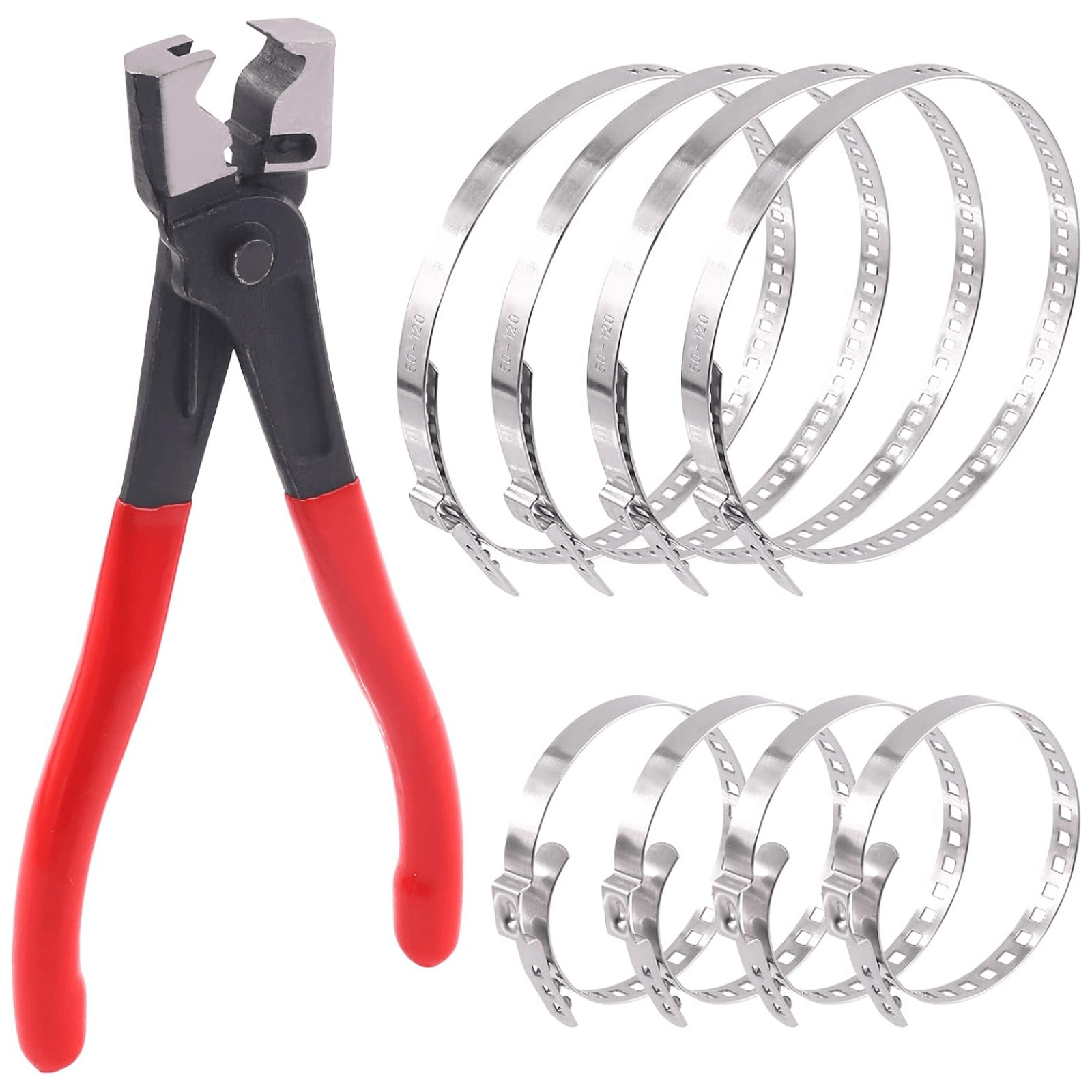 Wokape 9Pcs Hose Clamp Pliers with CV Boot Clamp Kit Stainless Steel Automotive