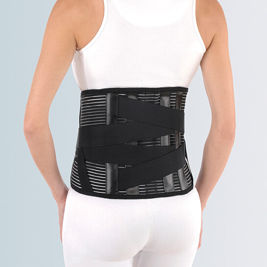 FGP STRIPED ELASTIC CORSET WITH TIE RODS