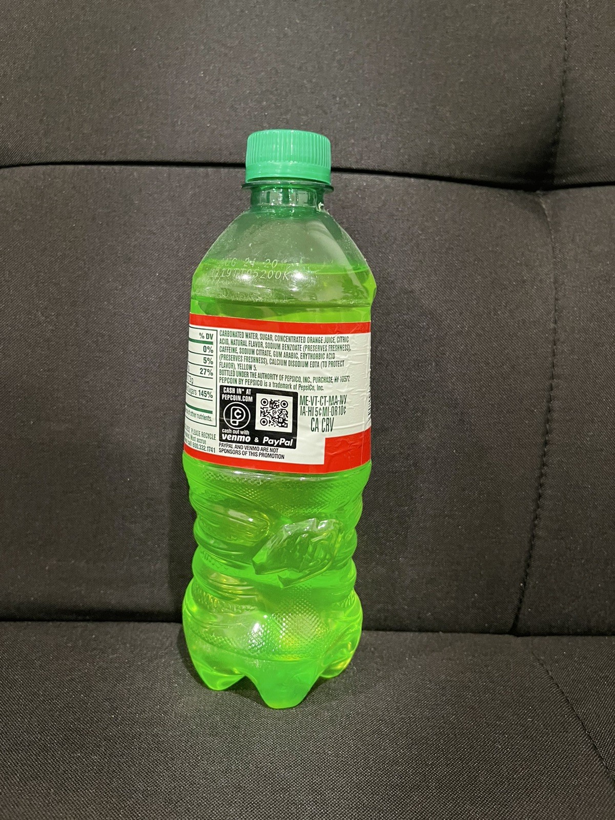 Mountain Dew Throwback Full 20oz Bottle Pepcoin