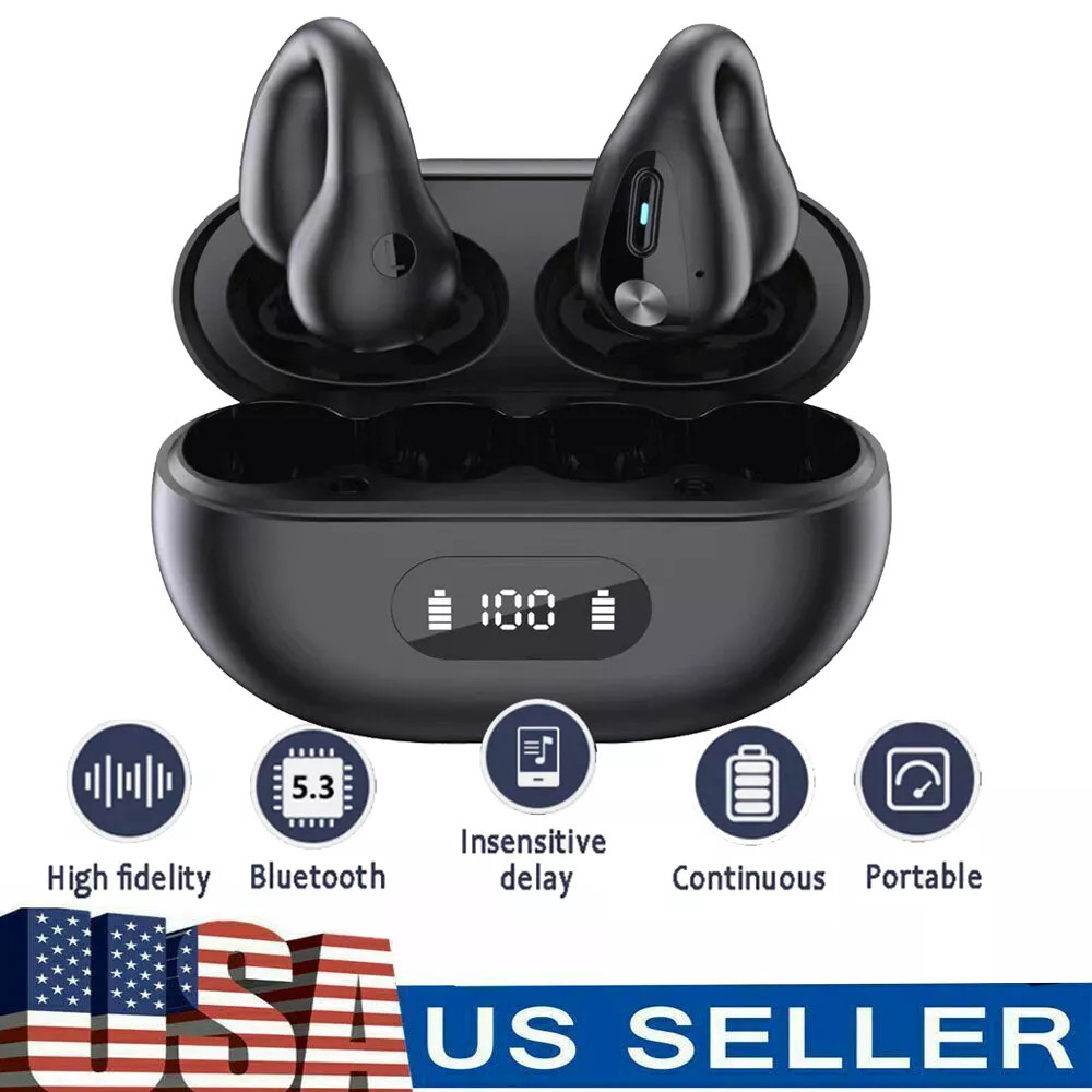 Outdoor Bone Conduction Headphones Wireless Earbuds Sport Headset Bluetooth 5.3