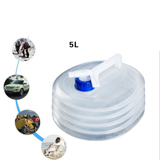Portable Telescopic Folding Bucket Kettle Bag Non-toxic Camping Water Container