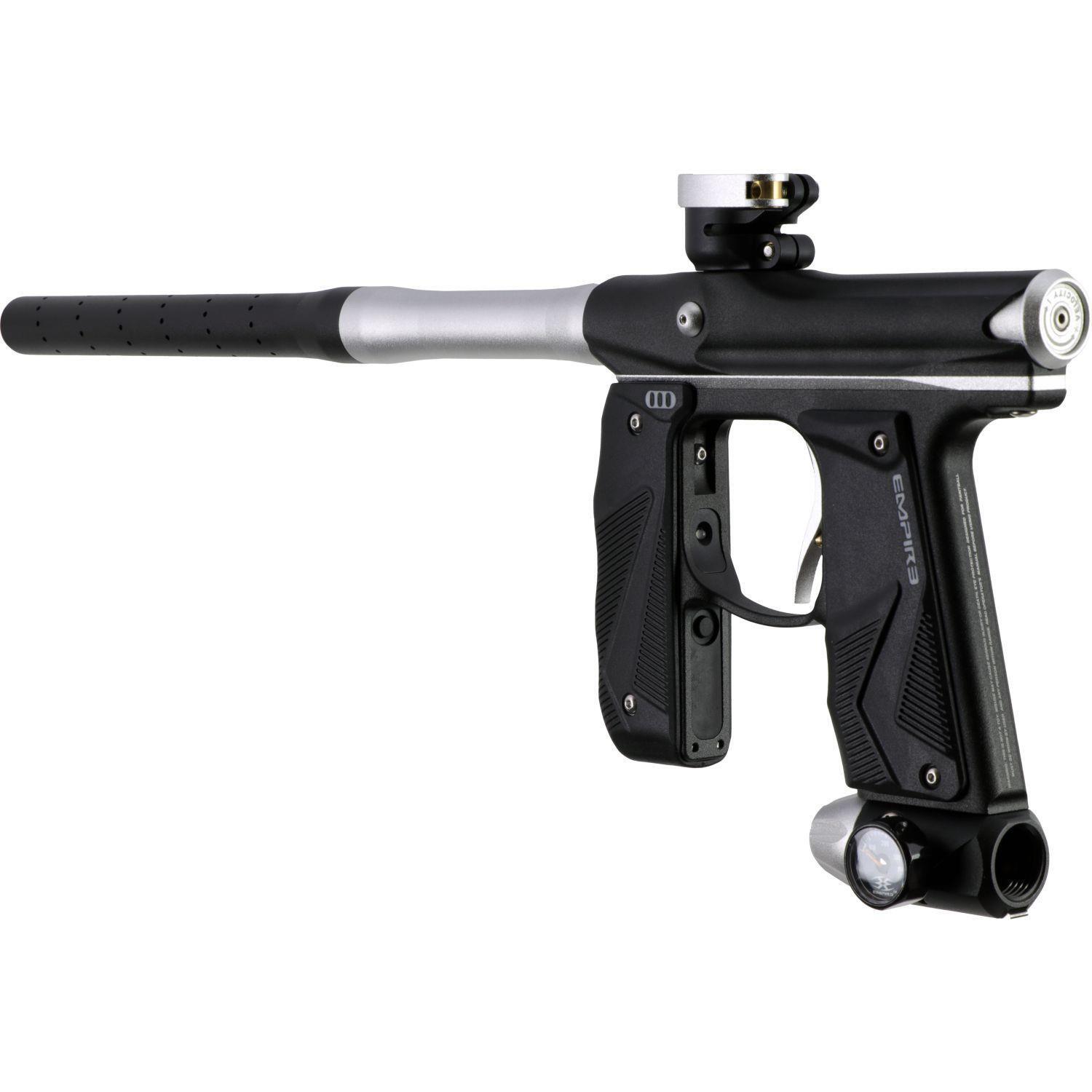 Empire Mini GS Full Auto Advanced Paintball Gun Package - Dust Black / Silver
