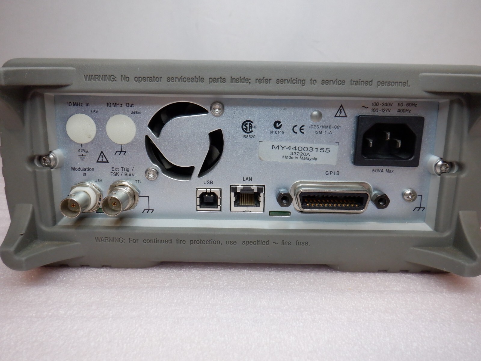 AGILENT 33220A ARBITRARY WAVEFORM GENERATOR