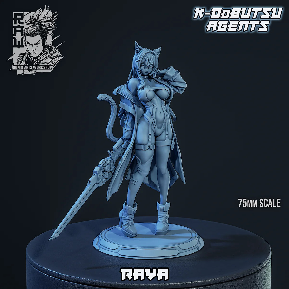 Raya, K-Dobutsu Agent - Resin Tabletop Miniature