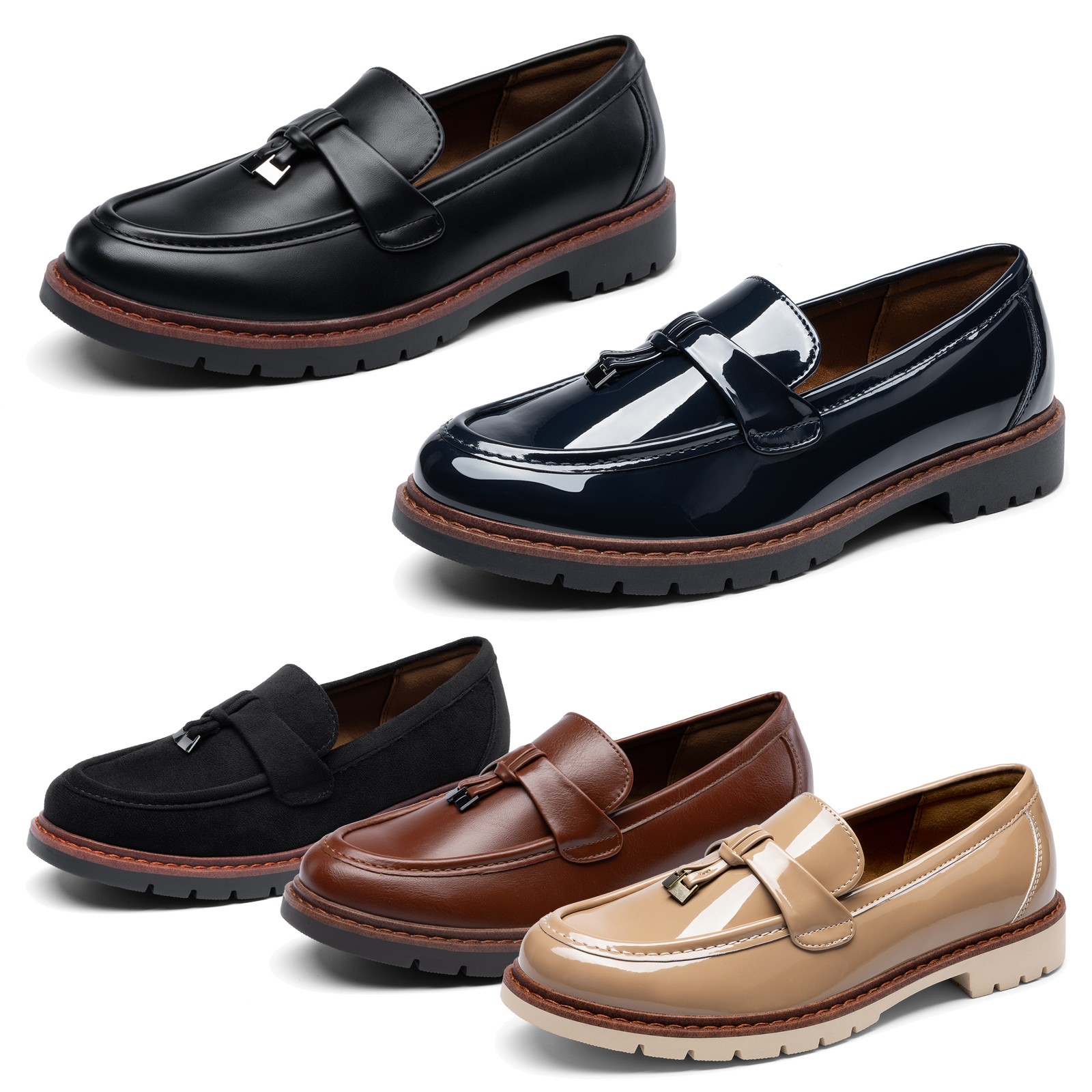 Women Loafers Retro Chic All Day Comfort Loafers Shoes Business Office Shoes