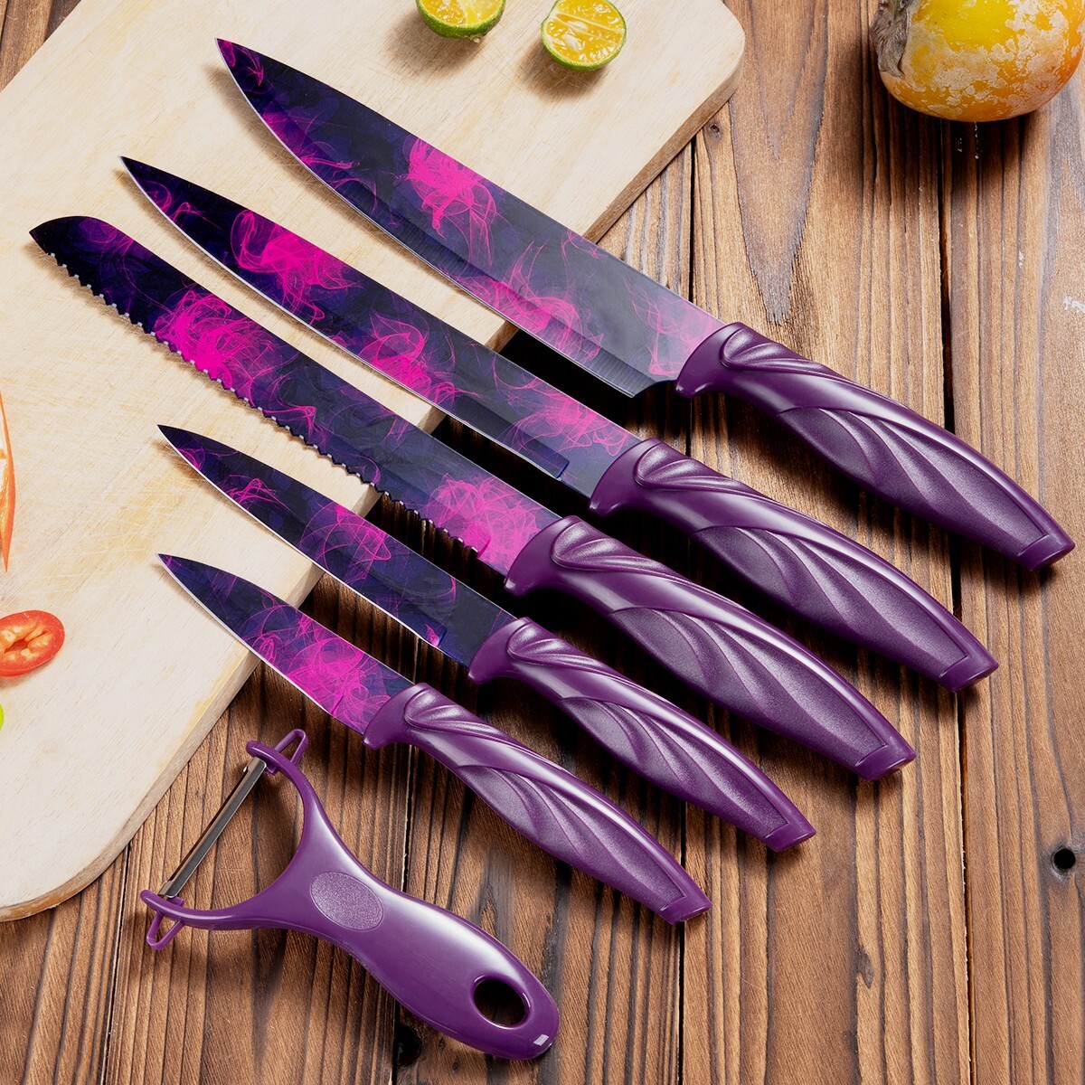 High-quality kitchen knives made of professional and practical stainless steel