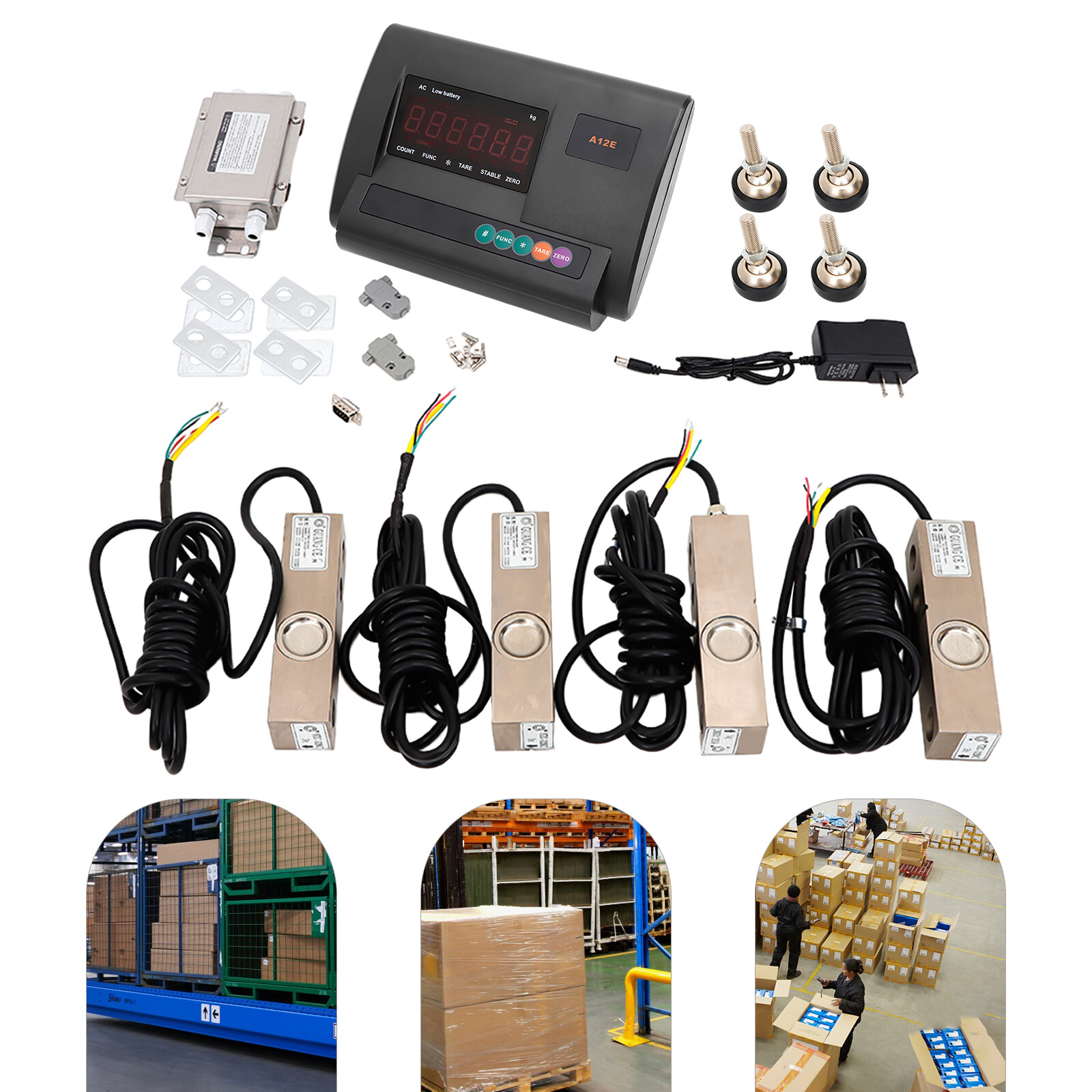 20000 LB 2.5T LOAD CELL SCALE KIT PLATFORM LIVESTOCK CATTLE FLOOR TRUCK Scale